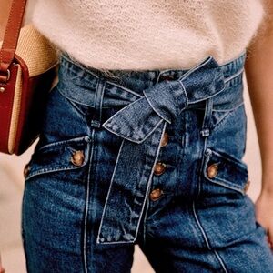 Sezane Maximo Trousers Denim - Size 34